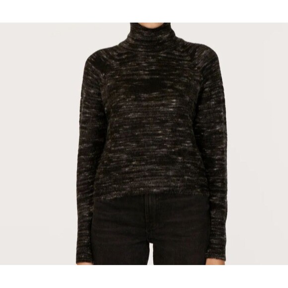 Autumn Cashmere Space Dye Raglan Mock Neck Cashmere Blend Sweater RP $450 Sz S - Picture 1 of 8